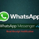 Whatsapp read receipt notification