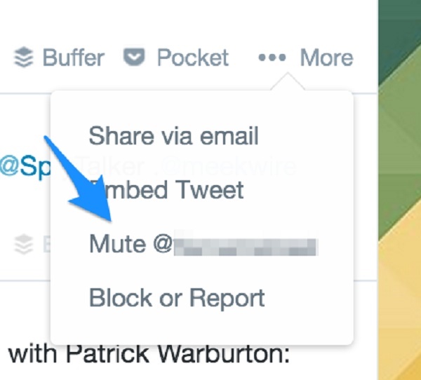 mute accounts on twitter