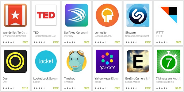 Google Play Lists The Best of 2014 Apps