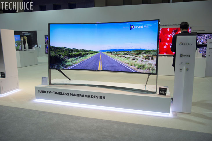 Samsung UHDTV with curved display