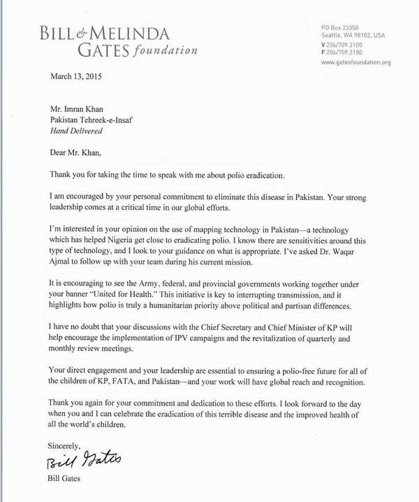 Bill Gates Letter