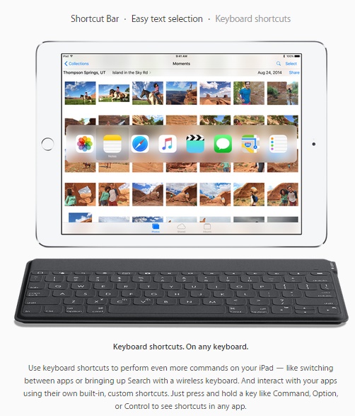 Apple iOS 9 Keyboard