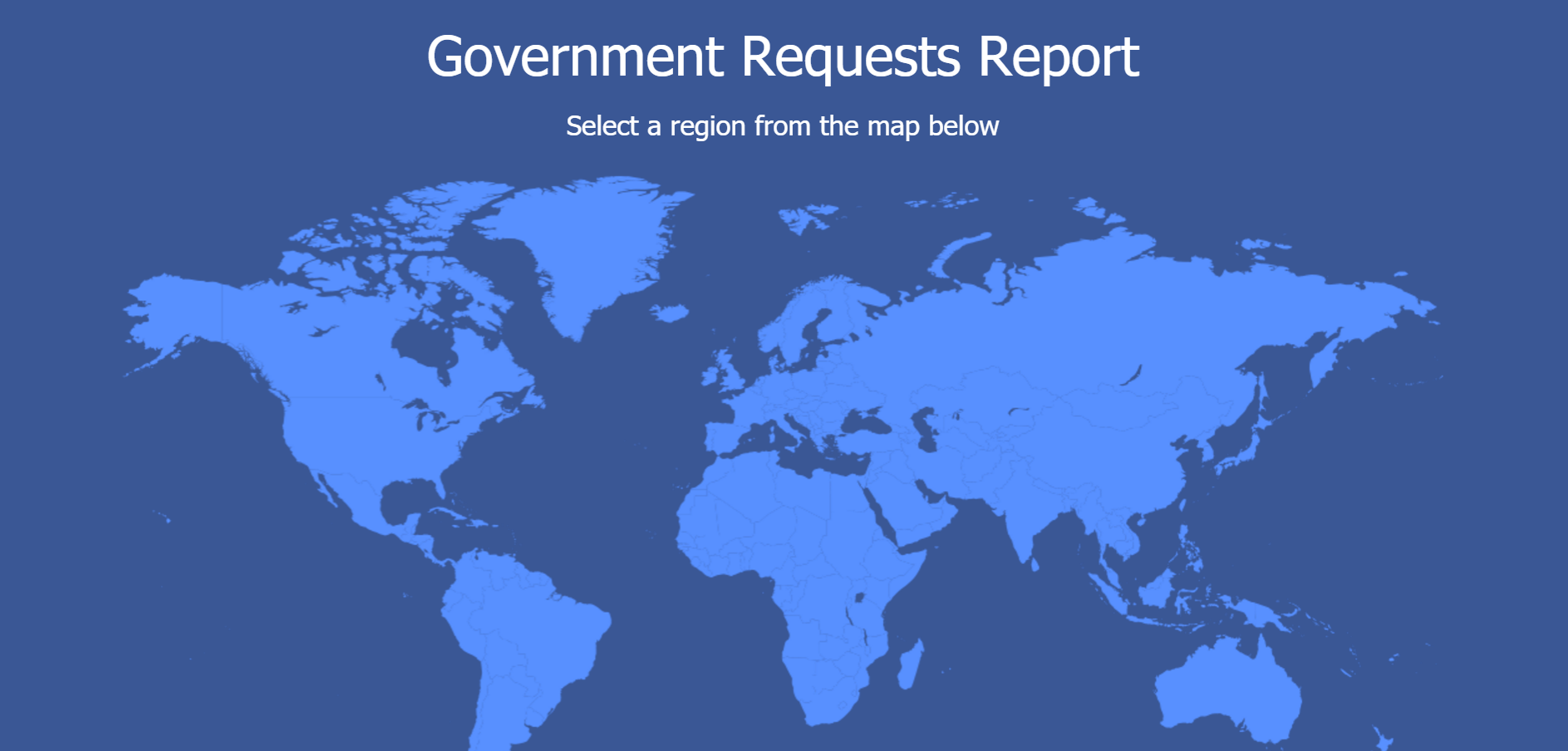 Facebook Government Data Requests