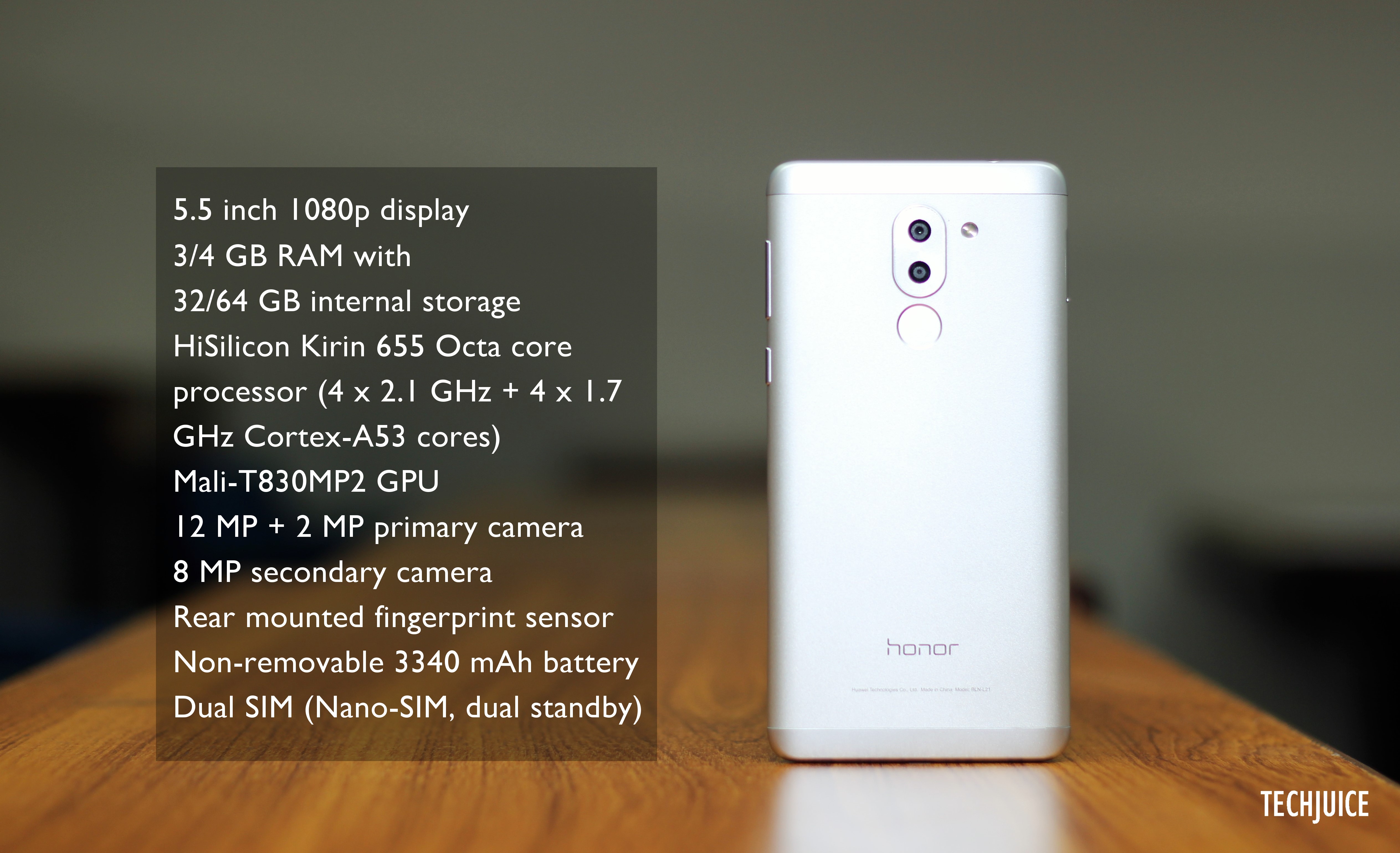 huawei honor 6x camera