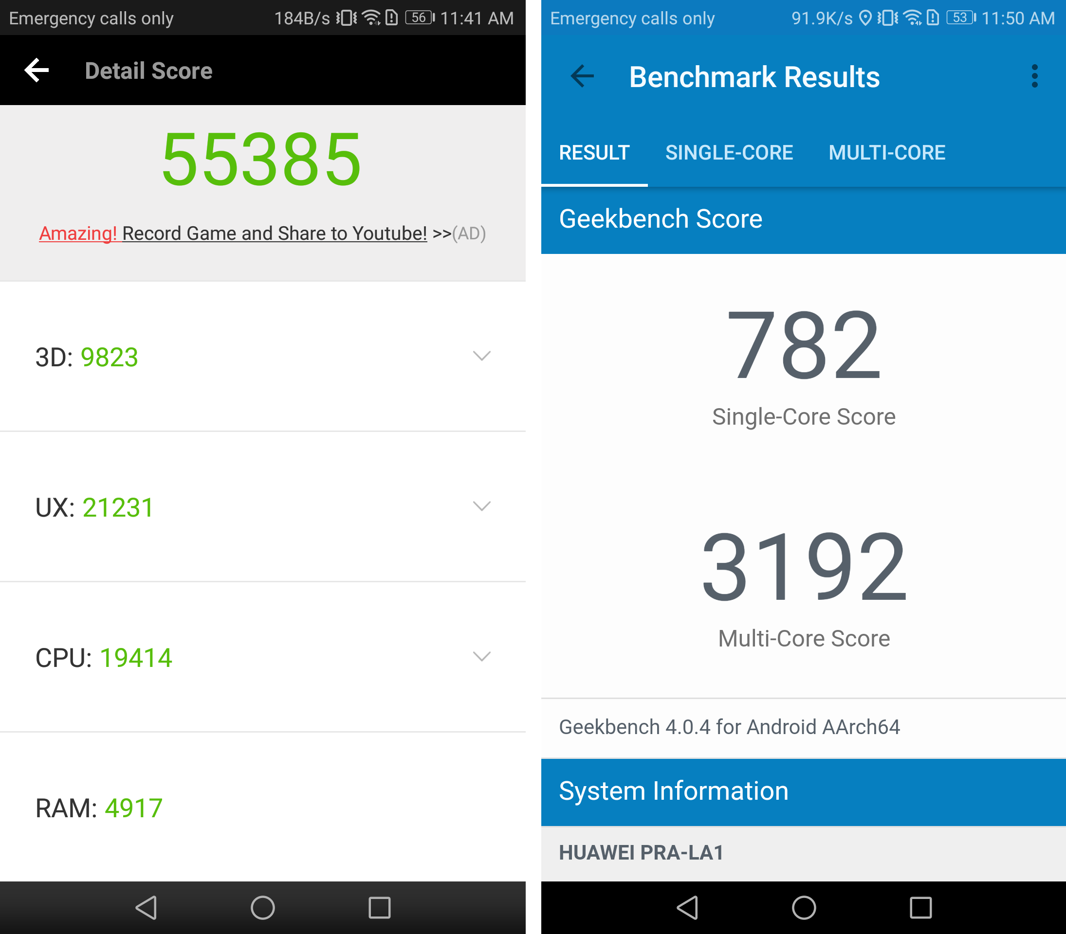 Huawei Honor 8 lite review: AnTuTU and Geekbench scores