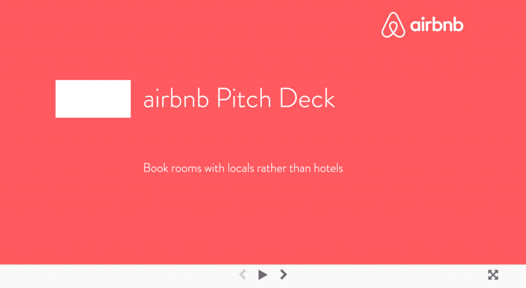 AirBnB Pitch Deck