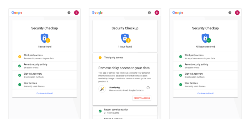 Google's refined Security Checkup identifies account vulnerabilities