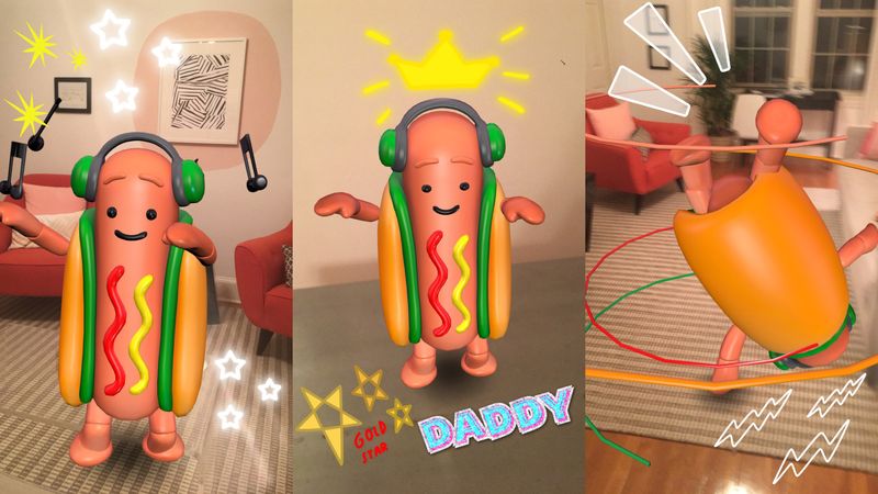 Snapchat Hot Dog