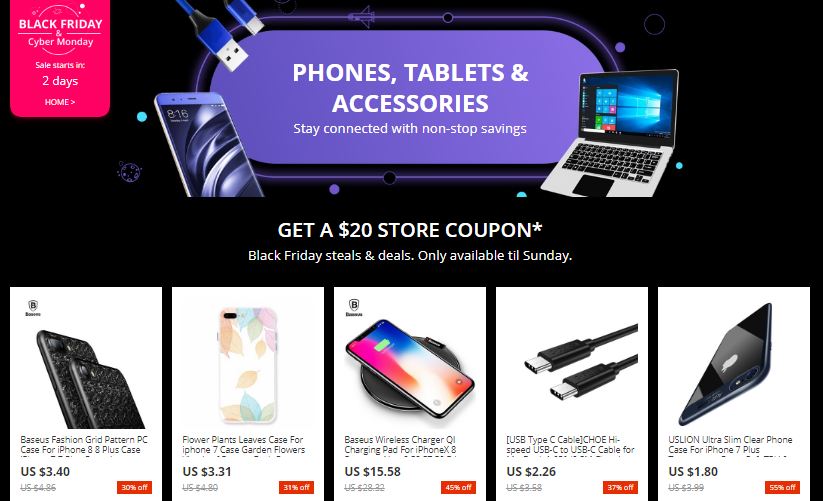 AliExpress begins sales for Black Friday after enormous sales on Singles'  day