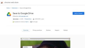 Save to Google Drive