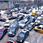 Moscow traffic jam