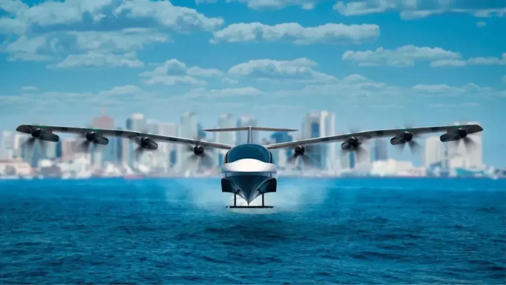 Flying electric boat